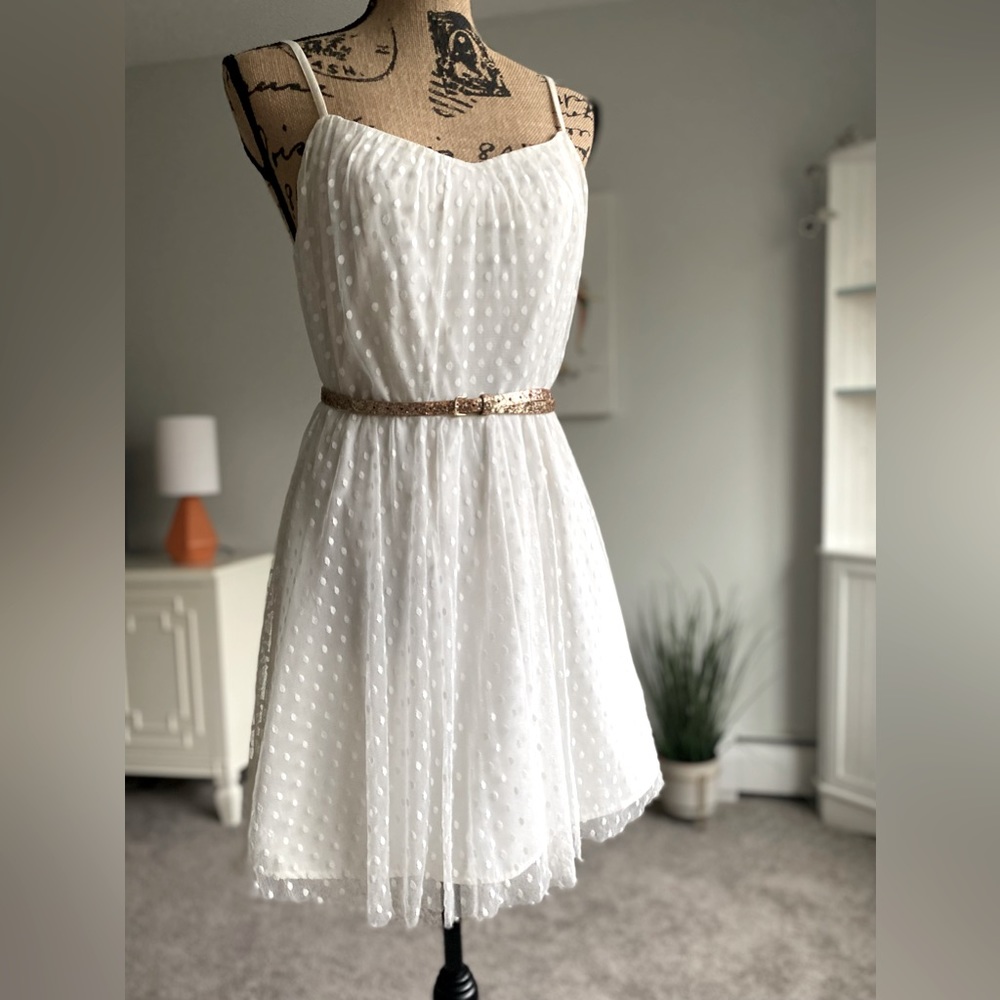 H&M The “Girls Just Wanna Have Fun” White Lace Dress